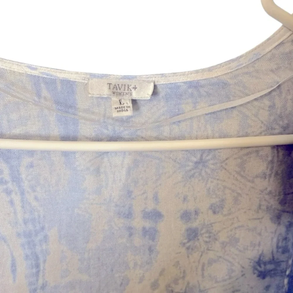 Revolve Tavik Periwinkle Tie Dye Swim Cover Up Kimono Sz L